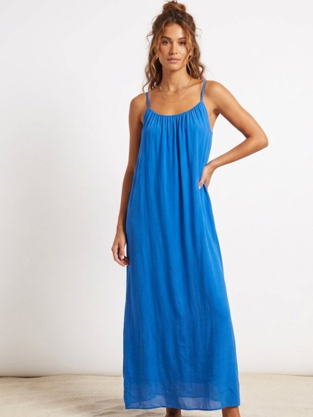 Rosemarine Blue Maxi Dress Size L